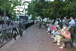 Visitors gathered to listen Theodore Roosevelt
