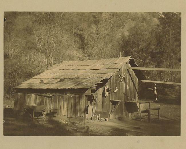 Historic miner's cabin