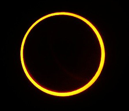 annular eclipse at Whiskeytown