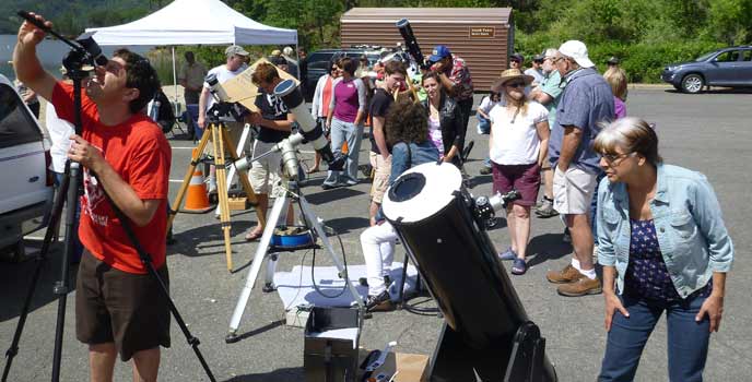 Visitors at Transit of Venus 2012