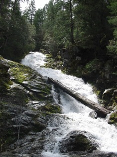 Image of upper Whiskeytown Falls from the viewpoint