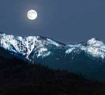 Moonrise over Southfork Mountain