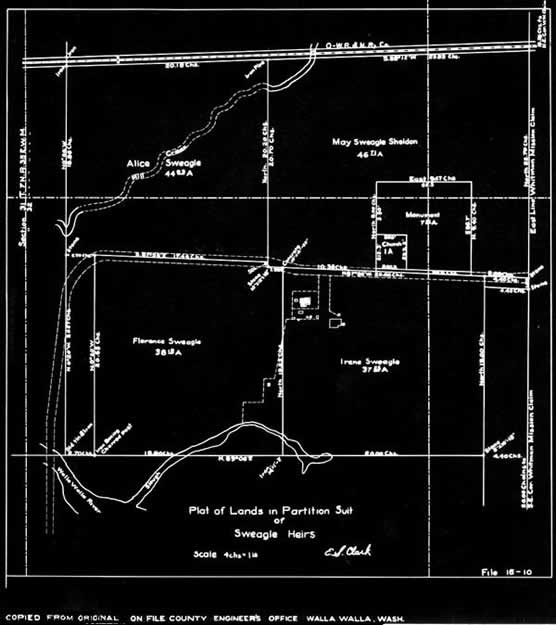 map of swegle land donation