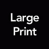 large print symbol