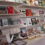Shelves filled with books