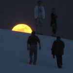 Full Moon Rising at White Sands