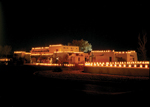 Visitor center and luminarias