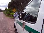 Flat Stanley is out on patrol with the rangers