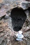Flat Stanley at Natural Entrance to Wind Cave