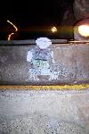 Flat Stanley on stairs in Wind Cave
