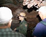 Ranger leading a cave tour