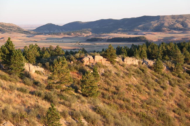 Newly Acquire Casey Property; featuring a ridge in the foreground and prairie in the background