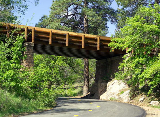 The new upgraded Pigtail Bridge in Wind Cave National Park.