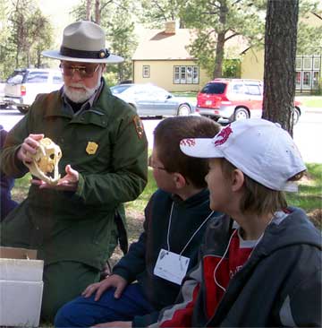 Ranger with Environmental Education Group