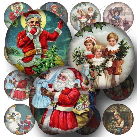Father Christmas collage