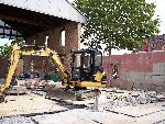 Tractor inside site
