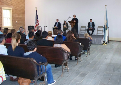 Naturalization ceremony in the Wesleyan Chapel