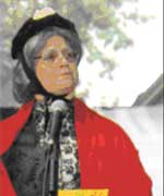 Blaisdell as Susan B. Anthony