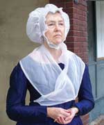 Eleanor Stearns portraying Lucretia Mott.