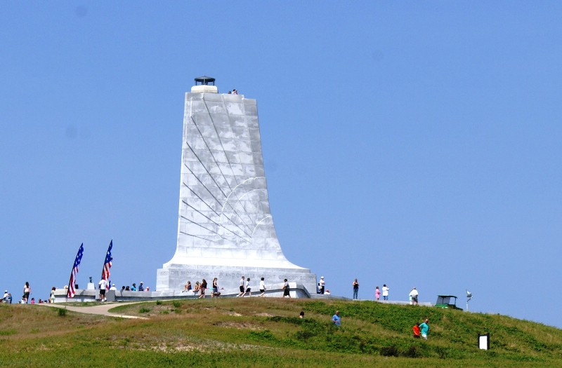 The Wright Brothers Monument atop Big Kill Devil Hill