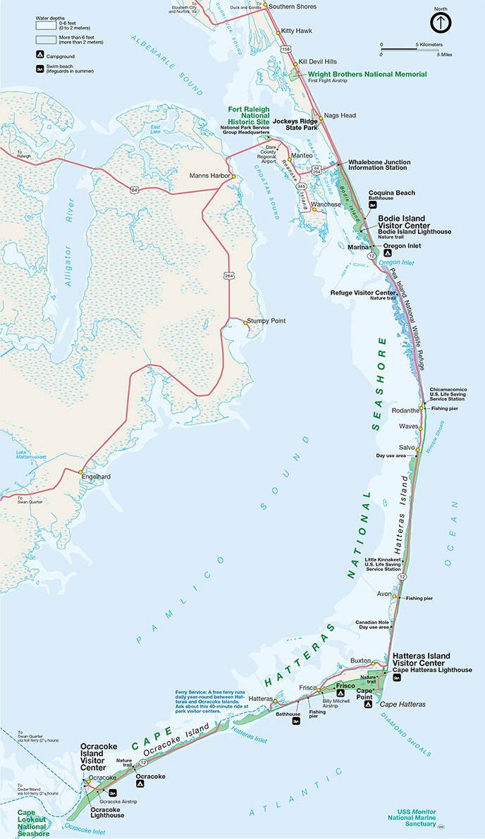 Map of the Outer Banks