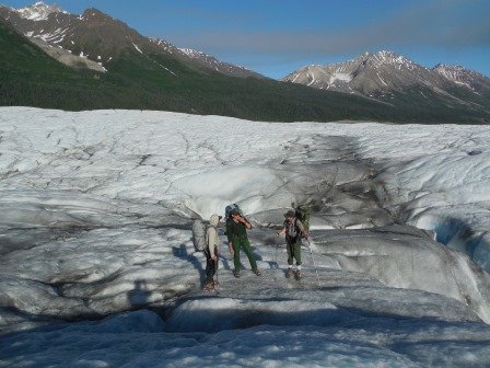 Rangers on Root Glacier