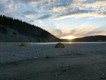 Sunset over the Chitina River