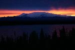 Sunrise over Mount Wrangell
