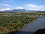 Wrangell Mountains in Fall
