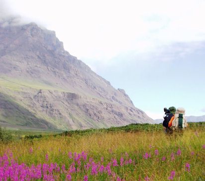 backpackers in Skolai Pass