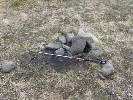 Fire scar on the tundra