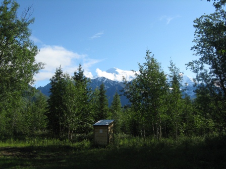 Outhouse with a great view