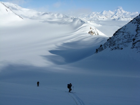 Rangers with Mt St Elias on the horizon Rangers with Mt St Elias on the horizon