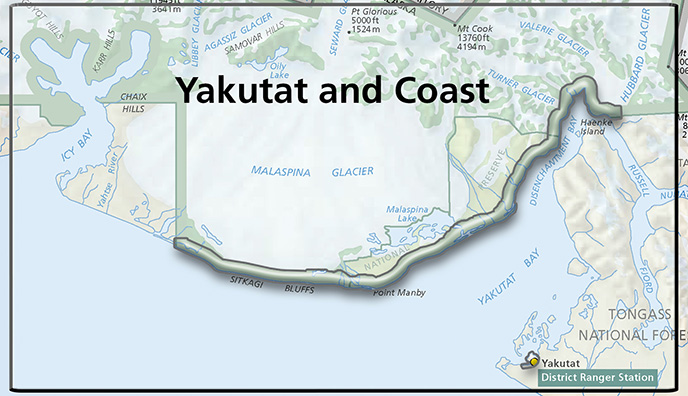Yakutat and Coastal Area - Wrangell - St Elias National Park & Preserve 