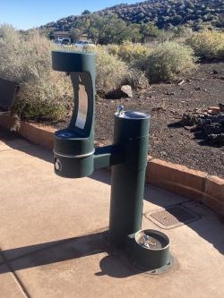 outdoor water bottle filling station
