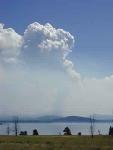 East Fire from near Lake Lodge 8-14-2003