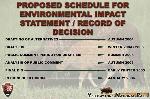 19. Proposed Schedule for EIS/Record of Decision