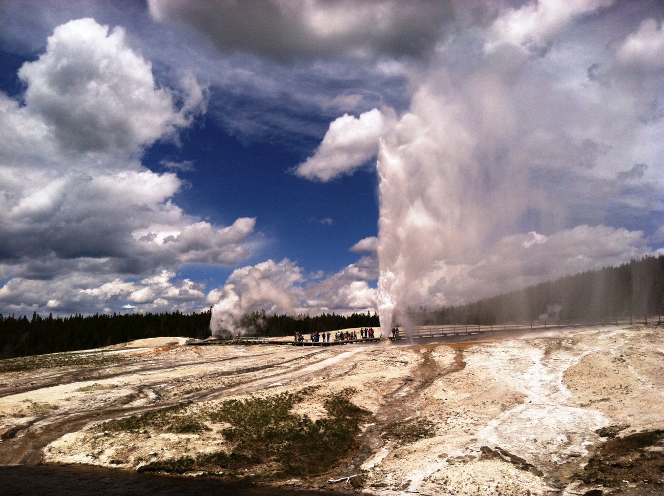 Beehive and Lion Geysers - June 14, 2014