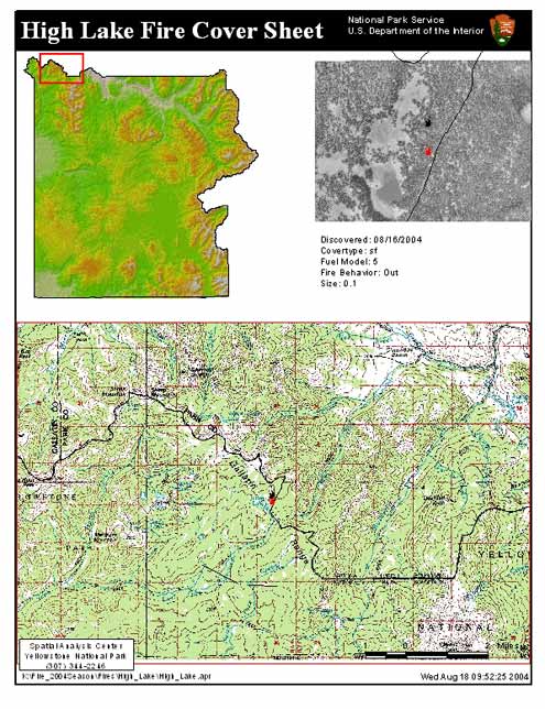 High Lake Fire Cover Sheet
