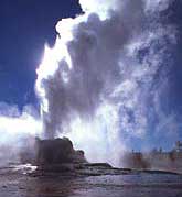 Castle Geyser erupting