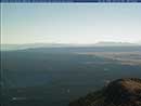 The view of the Yellowstone Caldera from the Mount Washburn Fire Lookout.