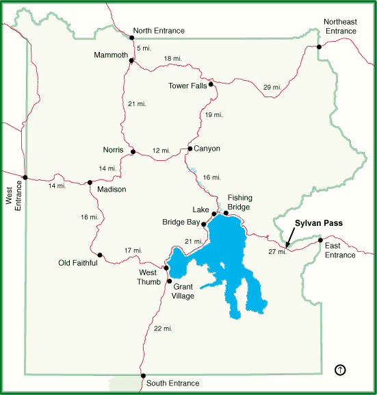 Map showing road closures, construction and delays