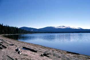 The shoreline of Heart Lake