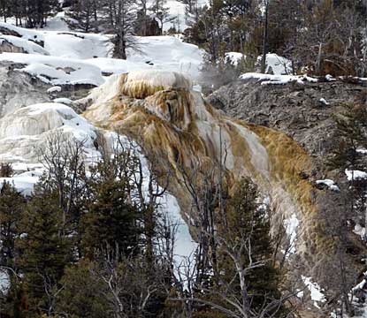 Highland Terrace at Mammoth Hot Springs.