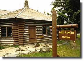 Exterior photo of the Lake Ranger Station