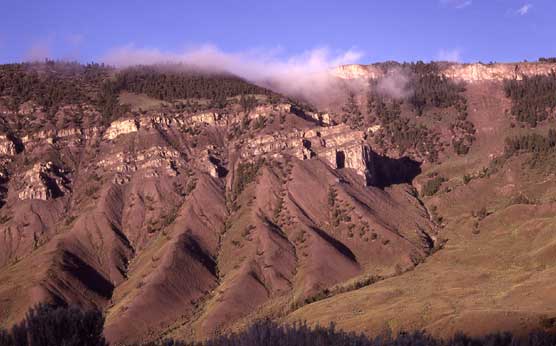 A view of Mt Everts near Mammoth