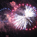Exploding fireworks