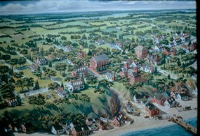 Painting of Colonial Yorktown