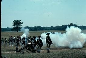 Cannon firing during the 200th Anniversary