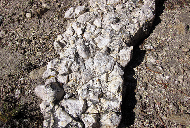 Pegmatite near White Wolf